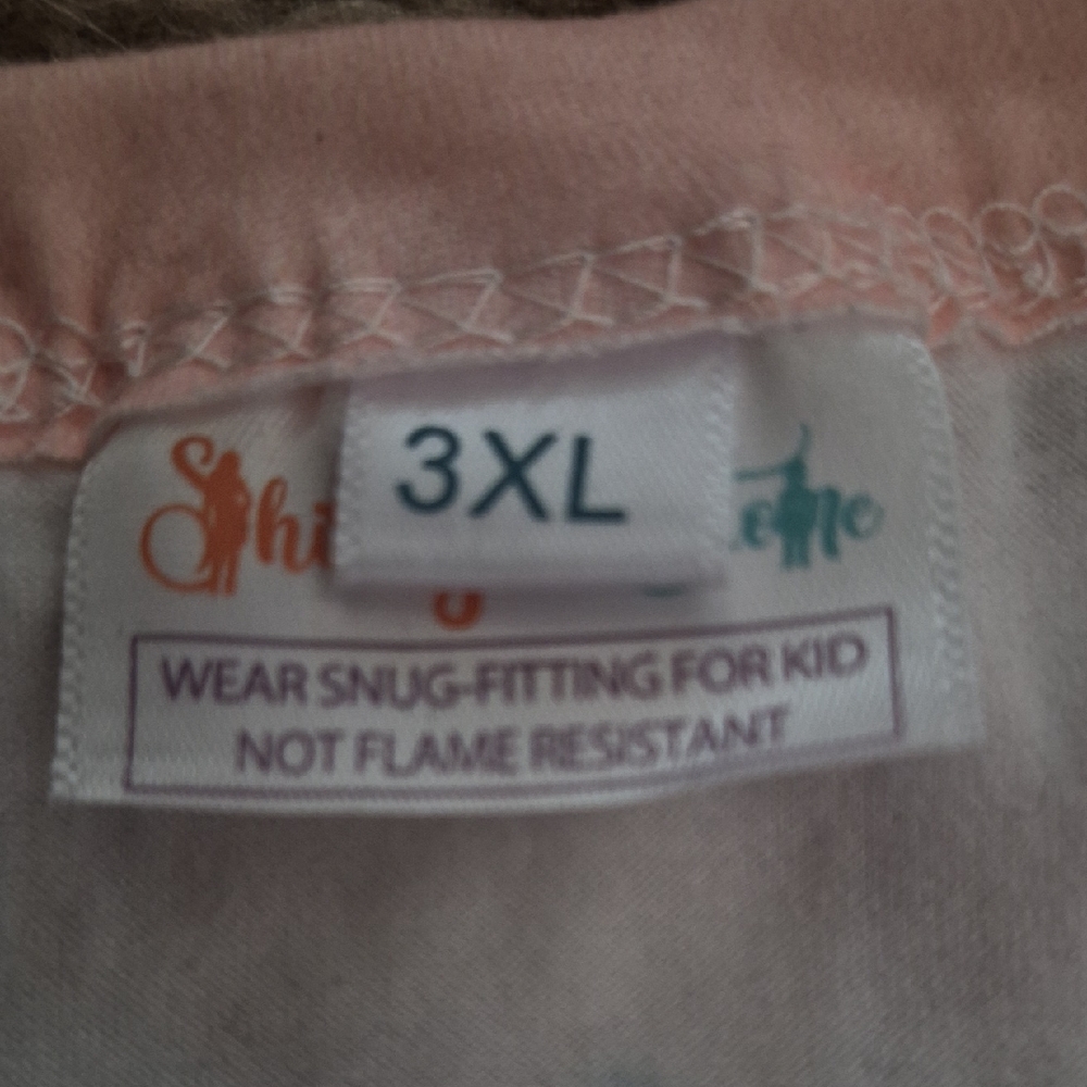 Womens' Pink Dog Print Pajama Set - Short Sleeve Top & Elastic Waist Pants - Picture 2 of 3